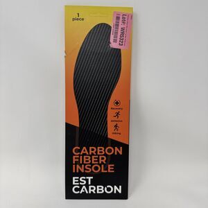 EST Carbon Carbon Fiber Insole Shoe Insert Ortho Support Mens 15-15.5 1 Piece.